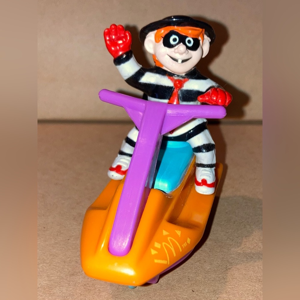 McDonald Hamburglar On A Jet Ski Rev-Up Happy Meal Toy 1992